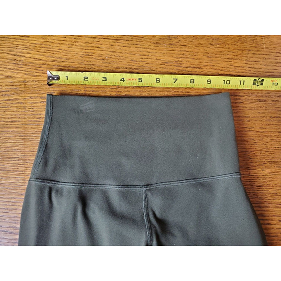 Lululemon 2 Align Leggings Nulu 21 Inch High Rise Lightweight Olive GREEN - Picture 6 of 9